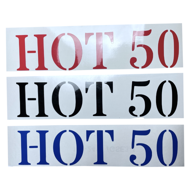 Sticker - HOT 50 - 28x5cm