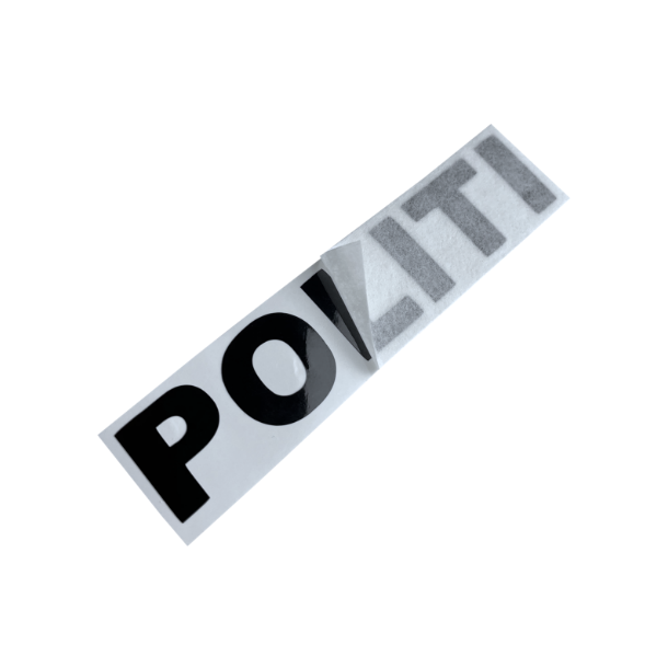 Sticker - POLITI - 20x4cm 