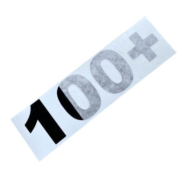 Sticker - 100+ - 16x6cm