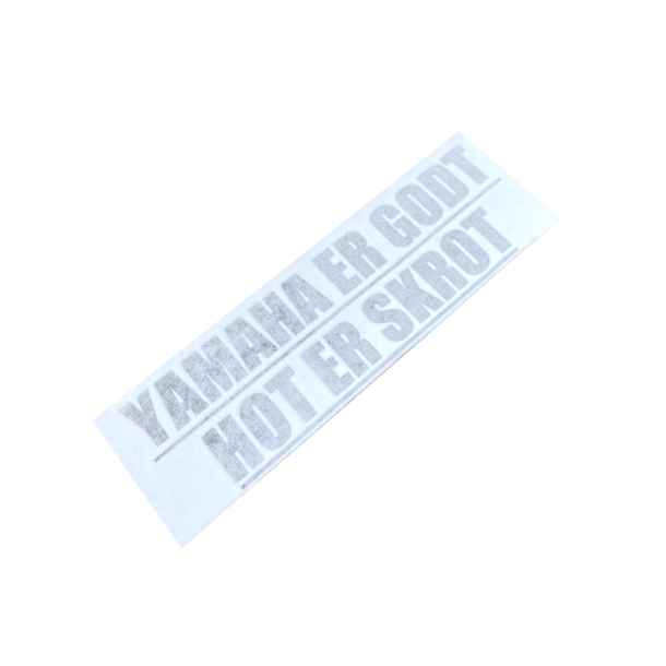 Sticker - YAMAHA ER GODT - 22x7cm